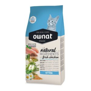 Croquettes Classic Ownat Classic Kitten pour chatons - 4 Kg