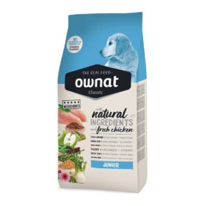 Croquettes Classic Ownat Classic Junior pour chiots - 4 ou 12 Kg